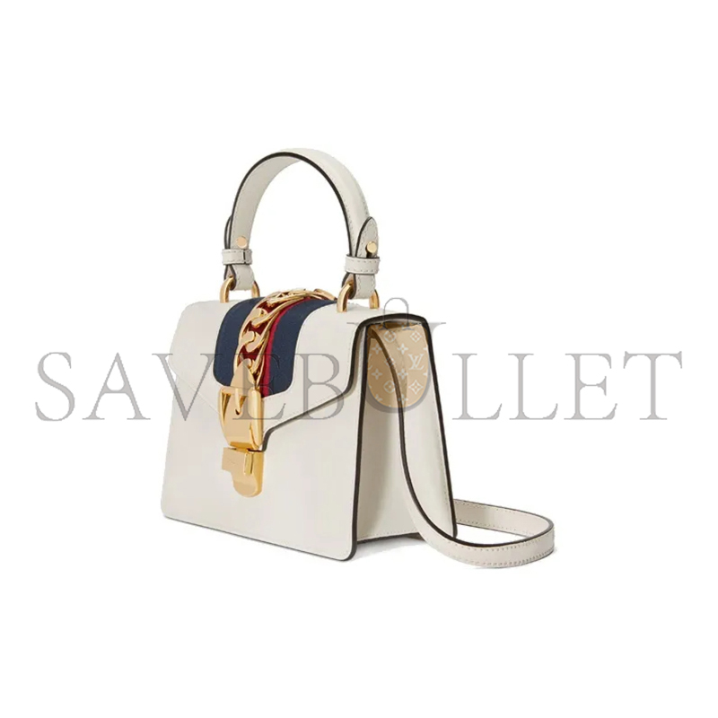 GUCCI SYLVIE MINI TOP HANDLE BAG 470270 (20*14*8cm)